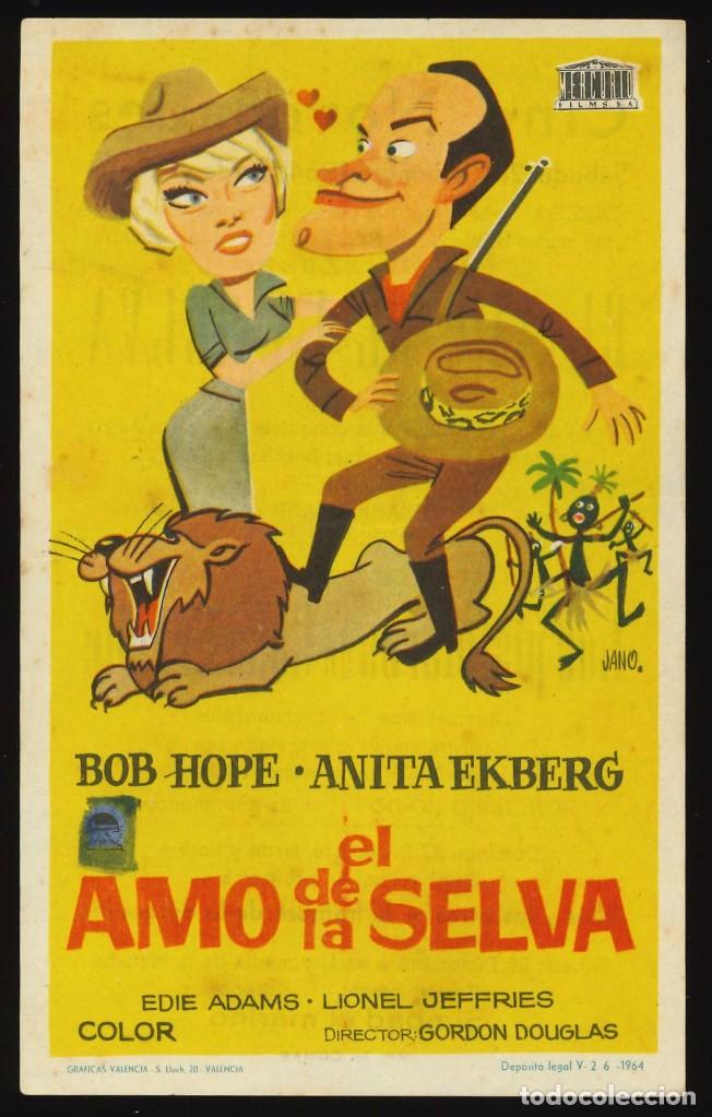 Cine: EL AMO DE LA SELVA / PROGRAMA DE CINE CON PUBLICIDAD EN TRASERA (COMEDIA) - Foto 1