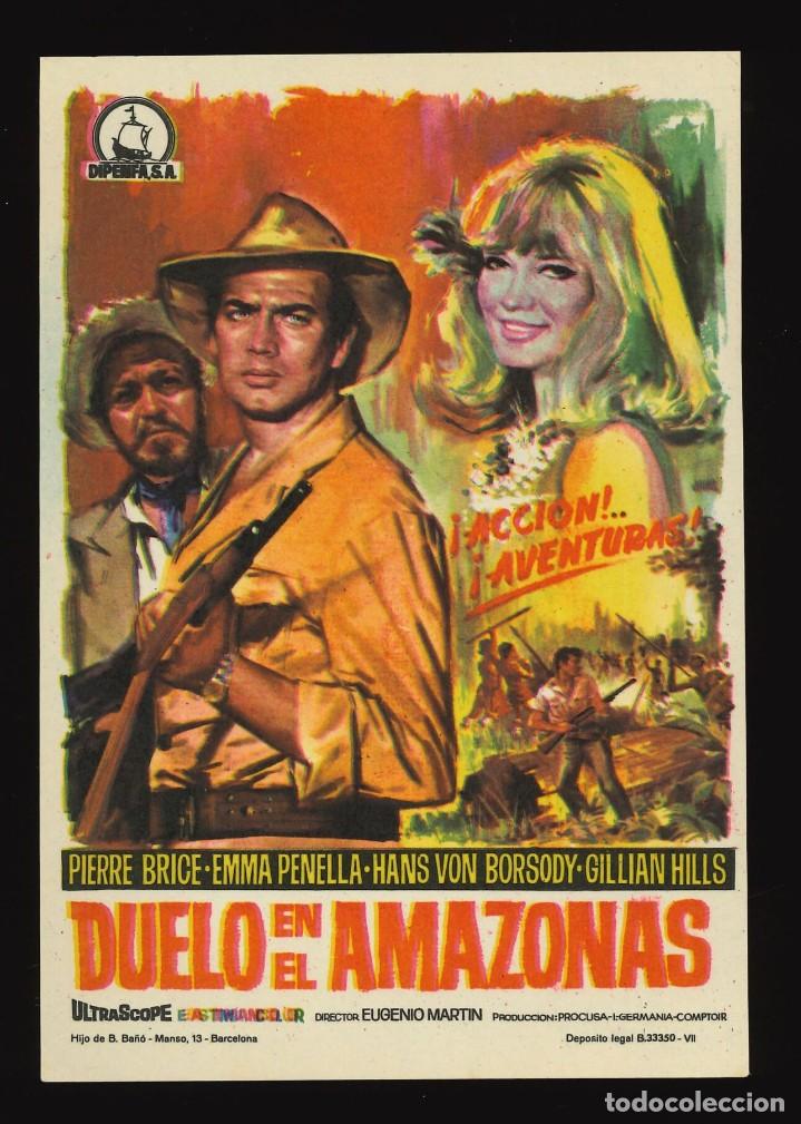 Cine: DUELO EN EL AMAZONAS / PROGRAMA DE CINE SIN PUBLICIDAD EN TRASERA (AVENTURAS) - Foto 1