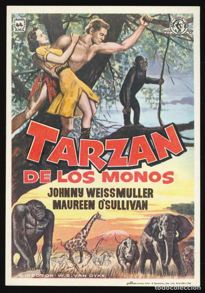 Cine: TARZ&Aacute;N DE LOS MONOS / PROGRAMA DE CINE SIN PUBLICIDAD EN TRASERA (AVENTURAS) - Foto 1