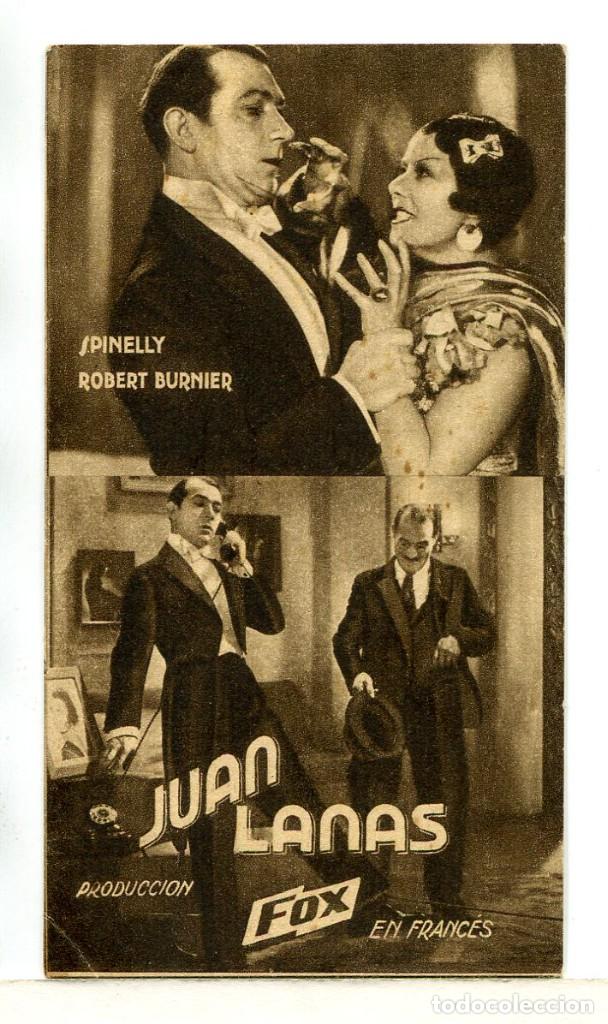 Cine: JUAN LANAS, con Robert Burnier. - Foto 1