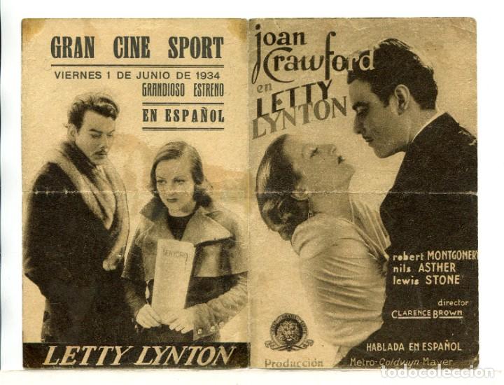 Cine: LETTY LYNTON, con Joan Crawford. - Foto 1