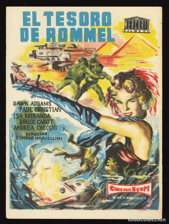 Cine: EL TESORO DE ROMMEL / PROGRAMA DE CINE SIN PUBLICIDAD EN TRASERA (AVENTURAS) - Foto 1