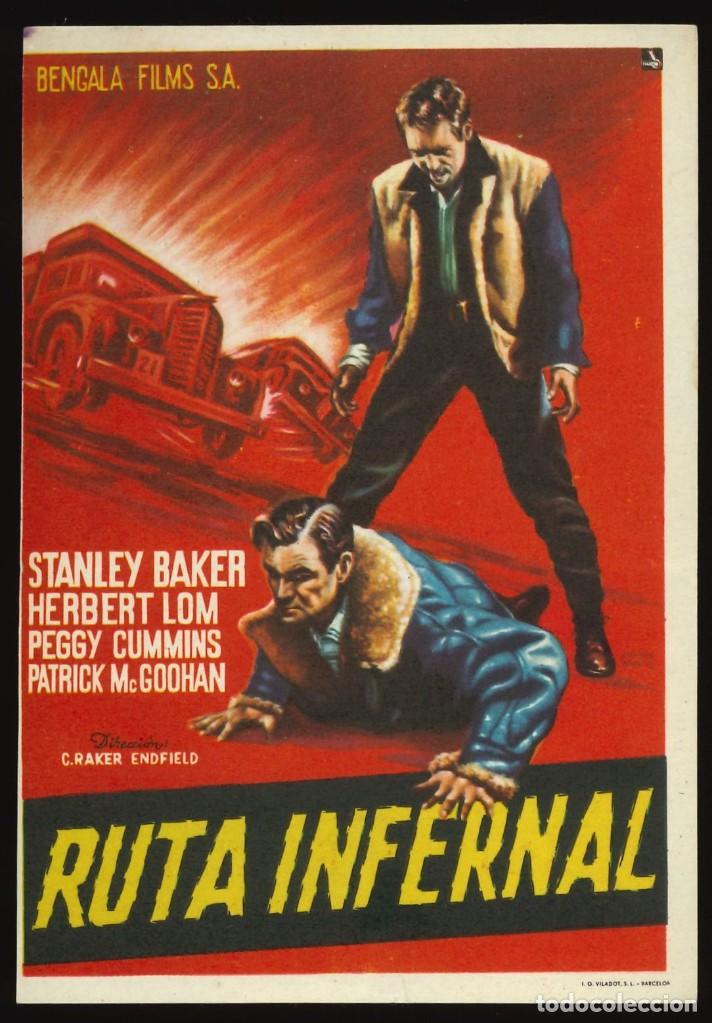 Cine: RUTA INFERNAL / PROGRAMA DE CINE CON PUBLICIDAD EN TRASERA (AVENTURAS) - Foto 1