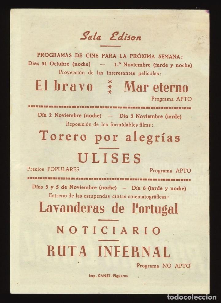 Cine: RUTA INFERNAL / PROGRAMA DE CINE CON PUBLICIDAD EN TRASERA (AVENTURAS) - Foto 2