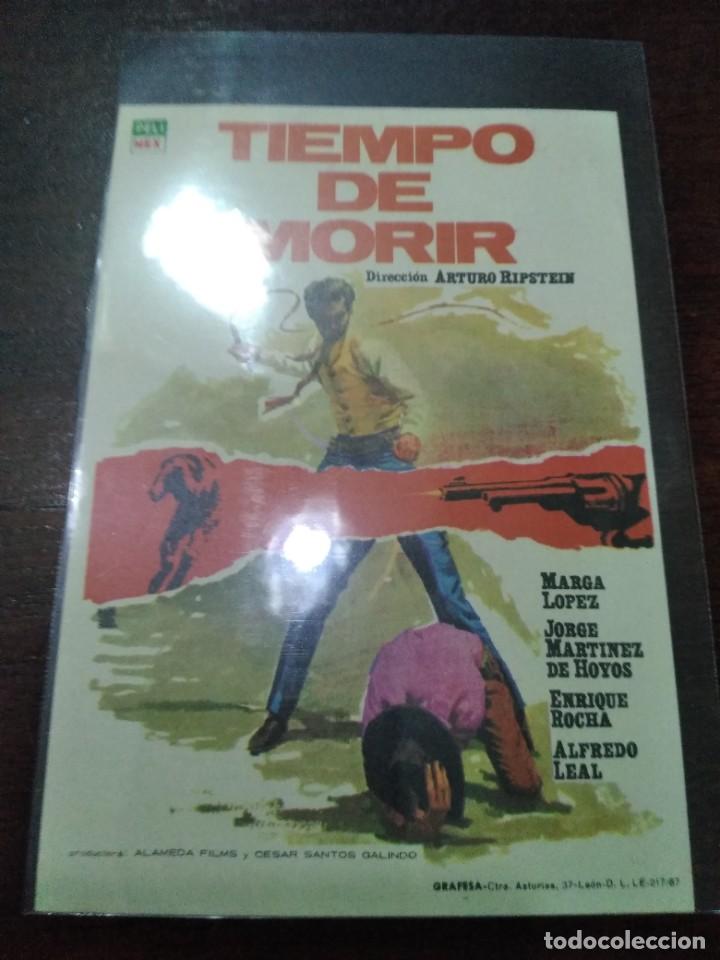 Cine: PROGRAMA O FOLLETO DE MANO DE CINE tiempo de morir - Foto 1