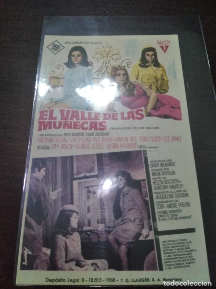 Cine: PROGRAMA O FOLLETO DE MANO DE CINE el valle de las mu&ntilde;ecas - Foto 1