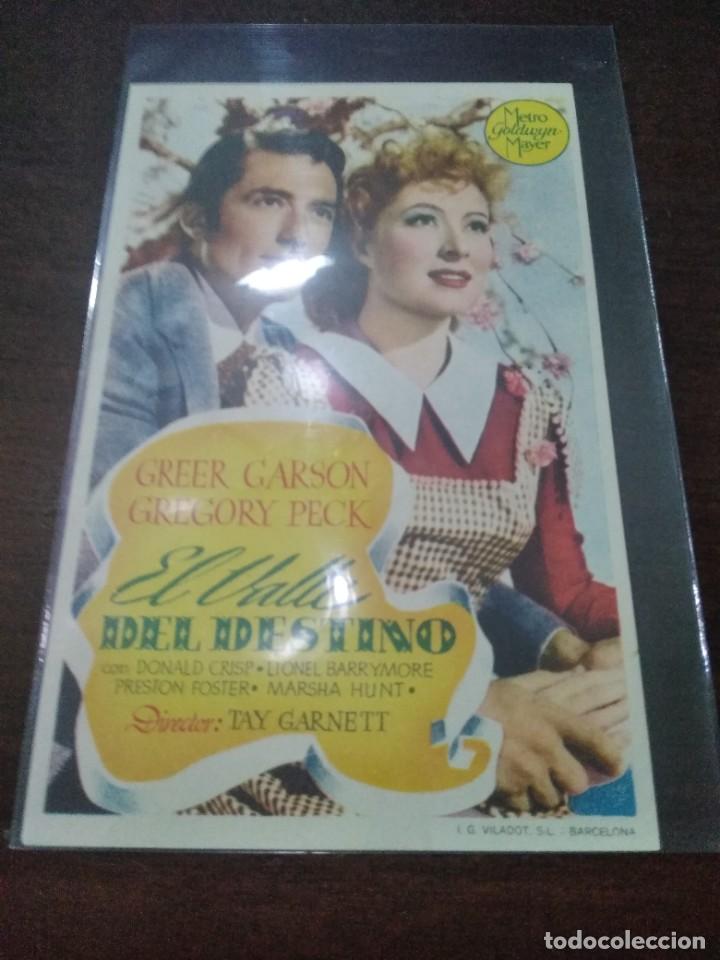 Cine: PROGRAMA O FOLLETO DE MANO DE CINE el valle del destino - Foto 1
