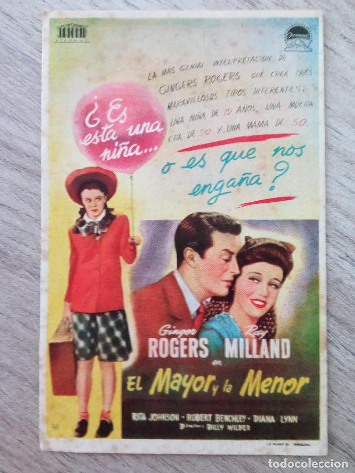 Cine: EL MAYOR Y LA MENOR, GINGER ROGERS - Foto 1