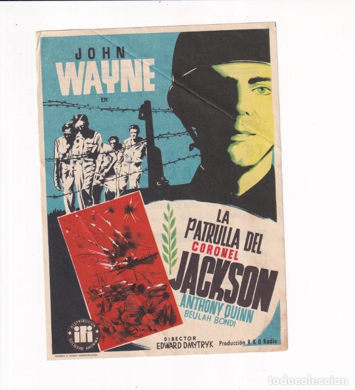 Cine: LA PATRULLA DEL CORONEL JACKSON .- JOHN WAYNE - Foto 1