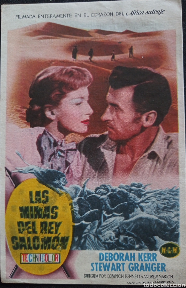 Cine: FOLLETO CINE. LAS MINAS DEL REY - Foto 1