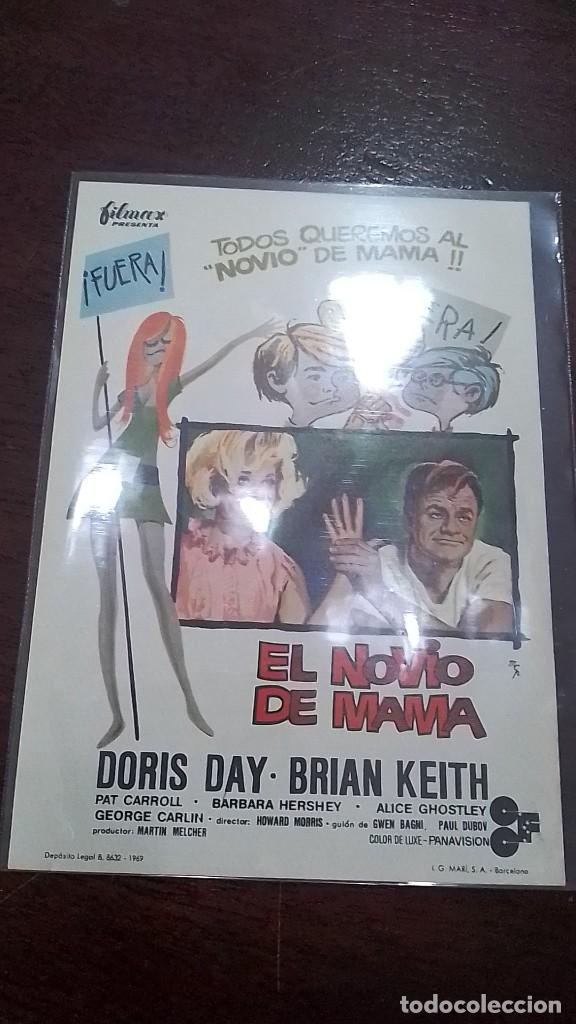 Cine: PROGRAMA O FOLLETO DE MANO DE CINE el novio de mam&aacute; - Foto 1