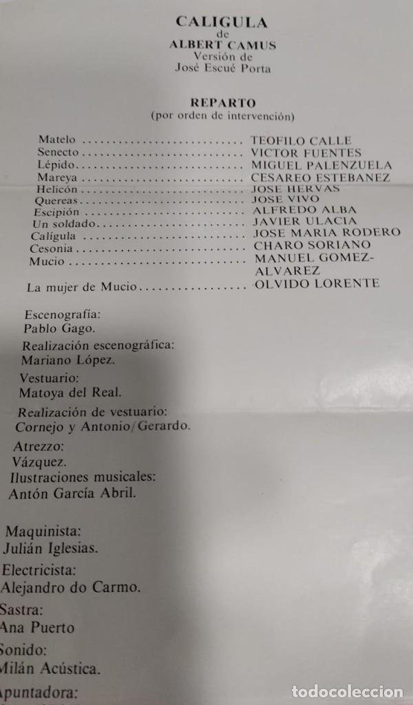 Cine: ENTRADA Y PROGRAMA DE CALIGULA EN TEATRO ROMANO DE MERIDA 1982 - Foto 3