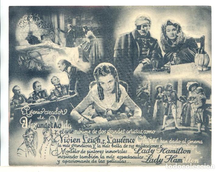 Cine: LADY HAMILTON, con Vivien Leigh. - Foto 2