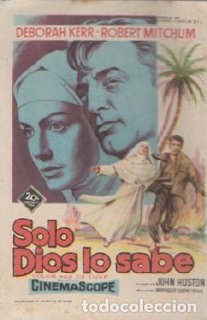 Cine: PROGRAMA DE CINE: SOLO DIOS LO SABE PC-5903 - Foto 1