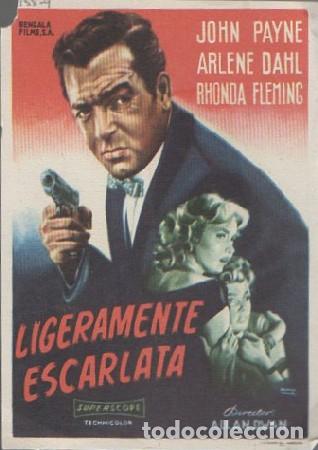 Cine: PROGRAMA DE CINE: LIGERAMENTE ESCARLATA PC-5910 - Foto 1