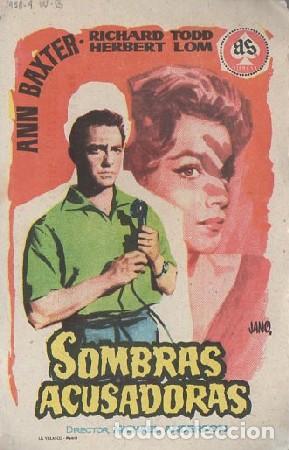 Cine: PROGRAMA DE CINE: SOMBRAS ACUSADORAS PC-5924 - Foto 1