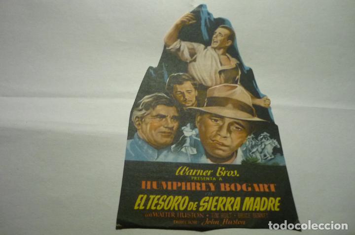 Cinema: programa troquelado el tesoro de sierramadre.-h.bogart publicidad empresa cine sta.coloma queralt