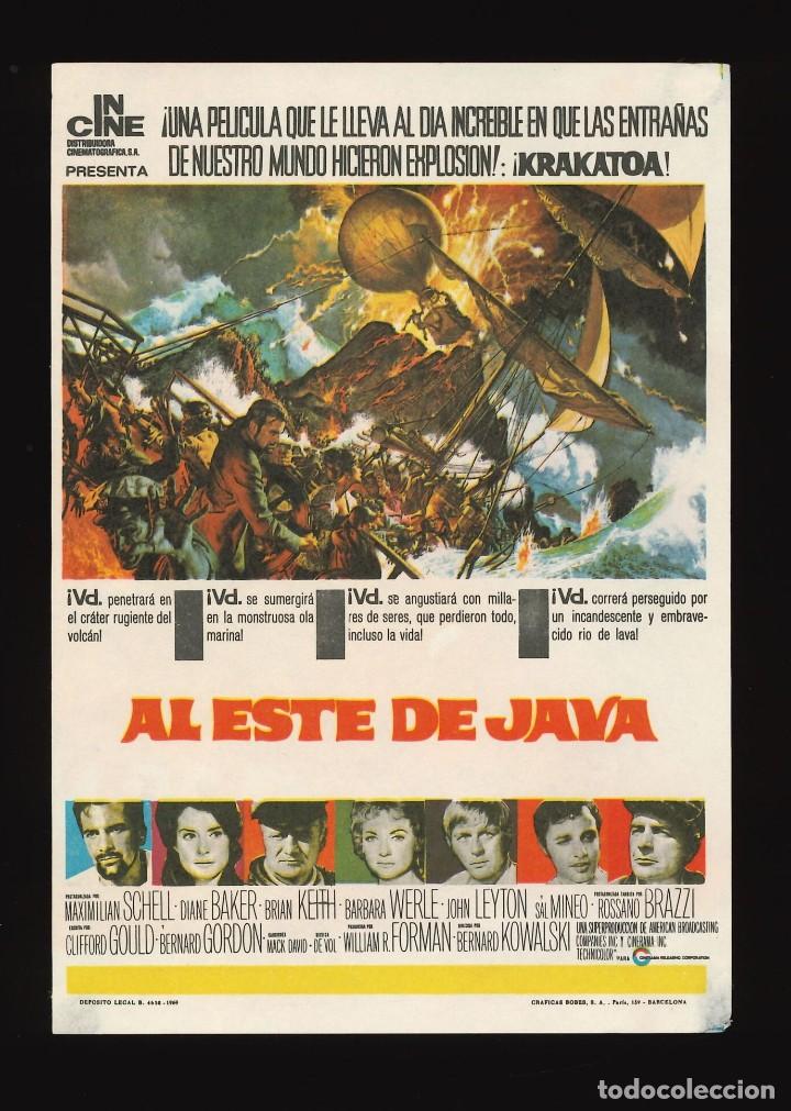 Cine: AL ESTE DE JAVA / PROGRAMA DE CINE SIN PUBLICIDAD EN TRASERA (AVENTURAS) - Foto 1