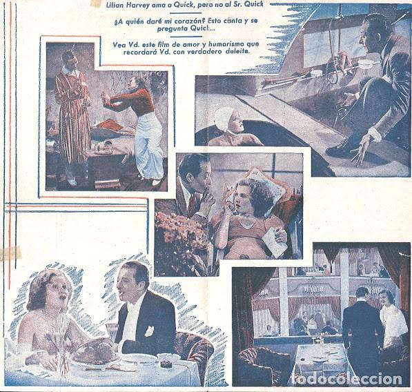 Cine: PTCC 158 QUICK MI CLOWN PROGRAMA DOBLE ACE LILIAN HARVEY - Foto 2