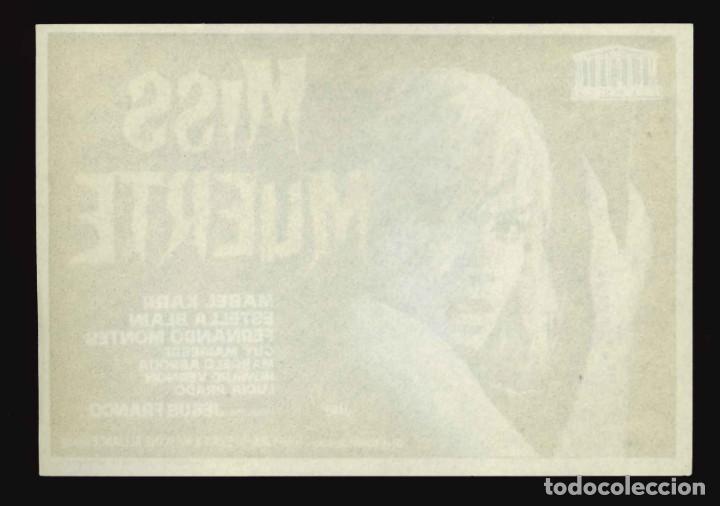 Cine: MISS MUERTE / PROGRAMA DE CINE SIN PUBLICIDAD EN TRASERA (TERROR) - Foto 2