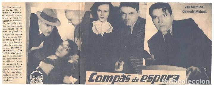 Cine: PTCC 160 COMPAS DE ESPERA PROGRAMA DOBLE PARAMOUNT RICHARD BARTHELMESS - Foto 2