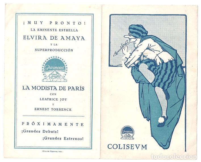 Cine: PTCC 160 PIES DE ARCILLA LA MODISTA DE PARIS PROGRAMA DOBLE PARAMOUNT COLISEUM - Foto 1