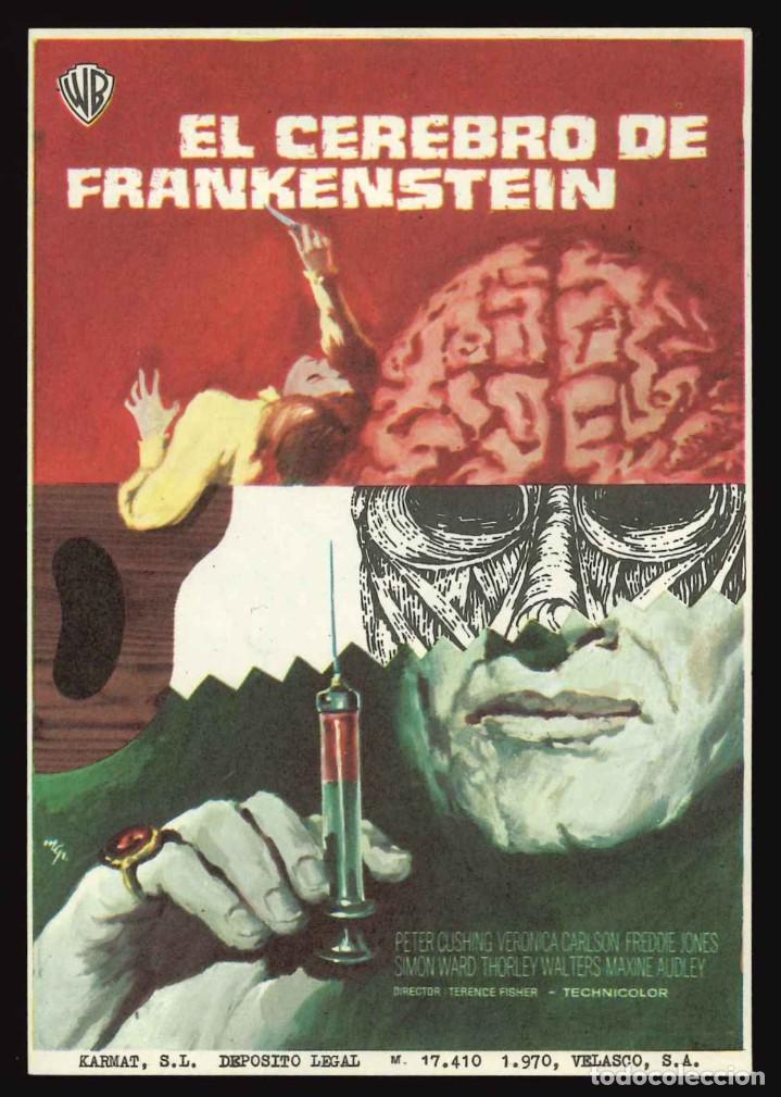 Cine: EL CEREBRO DE FRANKENSTEIN / PROGRAMA DE CINE SIN PUBLICIDAD EN TRASERA (TERROR) - Foto 1