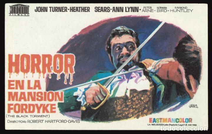 Cine: HORROR EN LA MANSI&Oacute;N FORDYKE / PROGRAMA DE CINE SIN PUBLICIDAD EN TRASERA (TERROR) - Foto 1