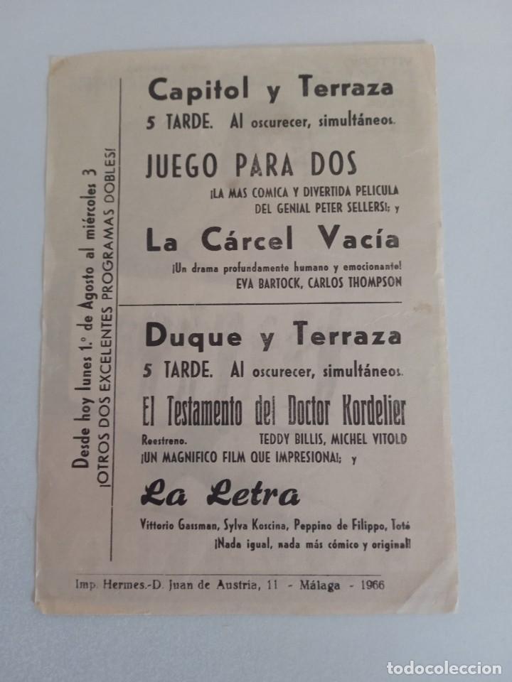 Cine: La letra con publicidad Duque y Terraza M&aacute;laga - Foto 2