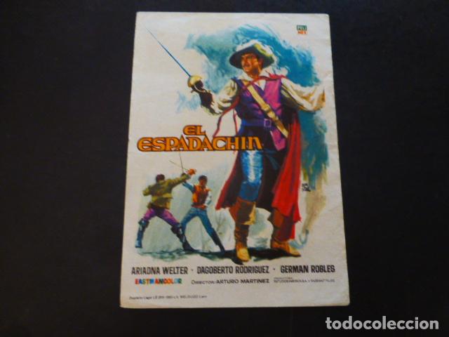 Cine: EL ESPADACHIN PROGRAMA DE MANO SIN PUBLICIDAD - Foto 1