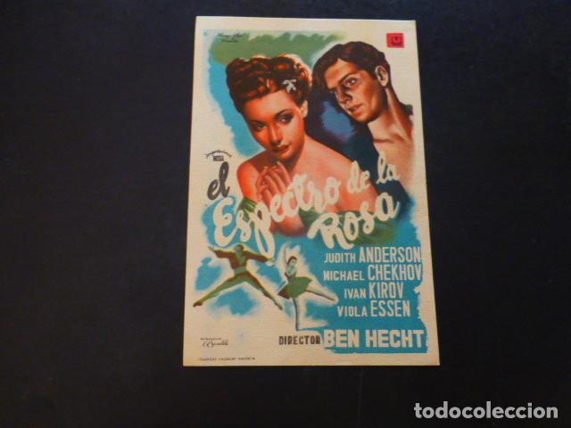 Cine: EL ESPECTRO DE LA ROSA PROGRAMA DE MANO SIN PUBLICIDAD - Foto 1