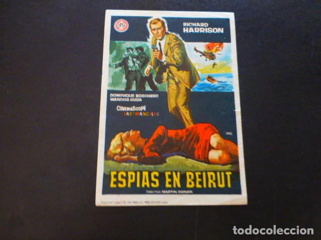 Cine: ESPIAS EN BEIRUT PROGRAMA DE MANO SIN PUBLICIDAD - Foto 1
