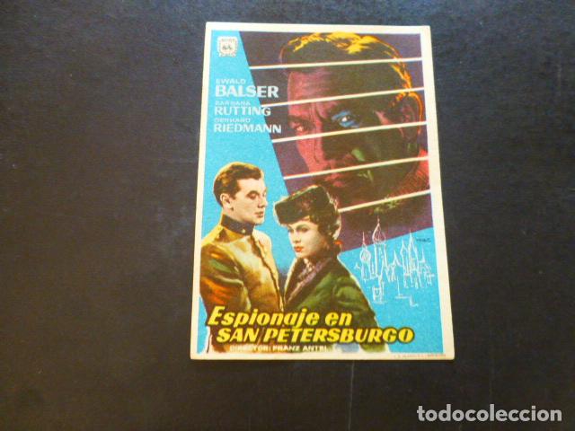 Cine: ESPIONAJE EN SAN PETERSBURGO PROGRAMA DE MANO SIN PUBLICIDAD - Foto 1