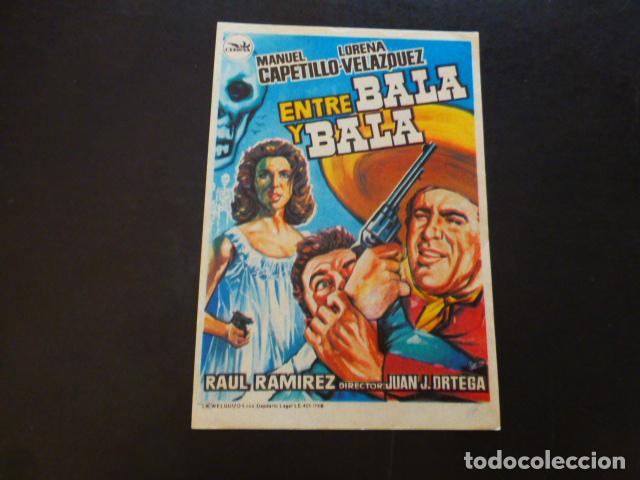 Cine: ENTRE BALA Y BALA PROGRAMA DE MANO SIN PUBLICIDAD - Foto 1