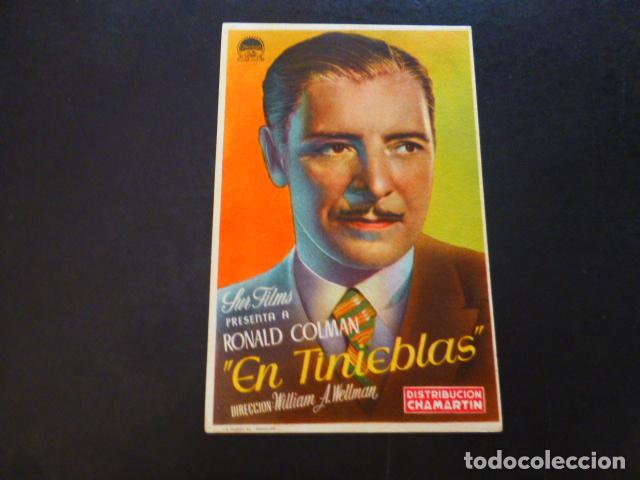 Cine: EN TINIEBLAS PROGRAMA DE MANO SIN PUBLICIDAD - Foto 1