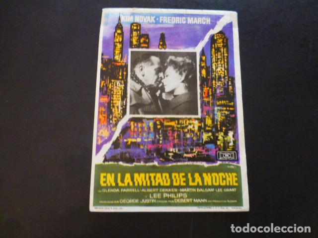 Cine: EN LA MITAD DE LA NOCHE PROGRAMA DE MANO SIN PUBLICIDAD - Foto 1