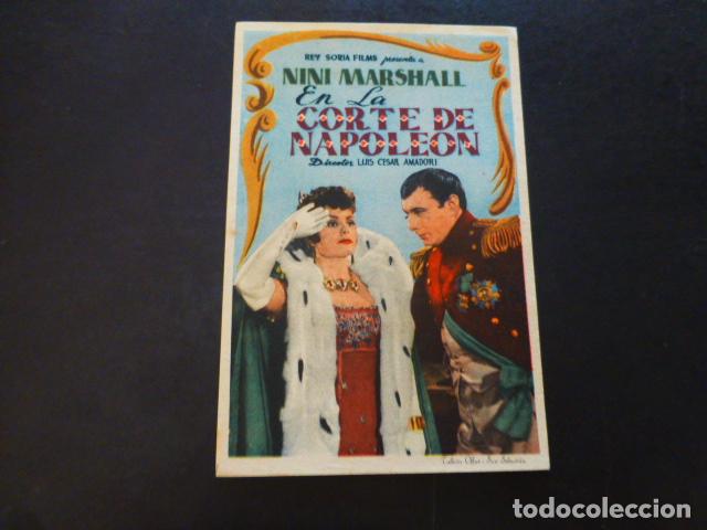Cine: EN LA CORTE DE NAPOLEON PROGRAMA DE MANO SIN PUBLICIDAD - Foto 1