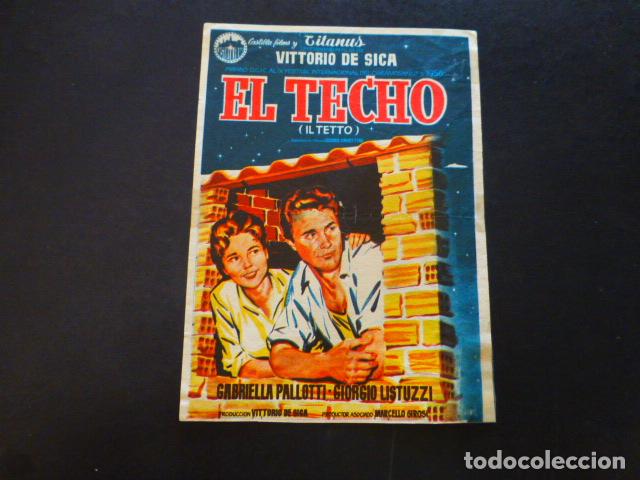 Cine: EL TECHO PROGRAMA DE MANO SIN PUBLICIDAD - Foto 1
