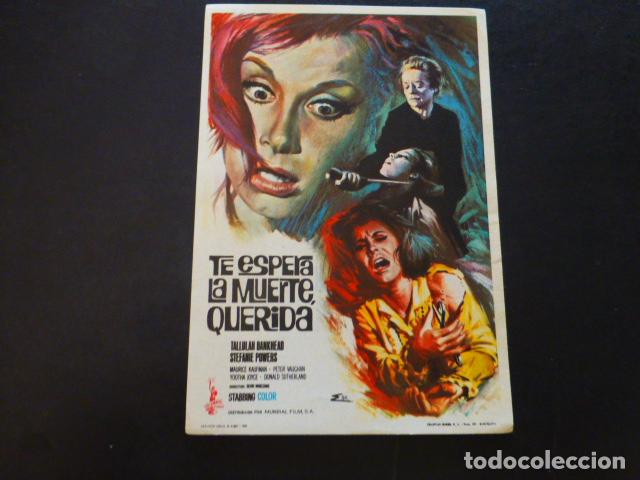 Cine: TE ESPERA LA MUERTE QUERIDA PROGRAMA DE MANO SIN PUBLICIDAD - Foto 1