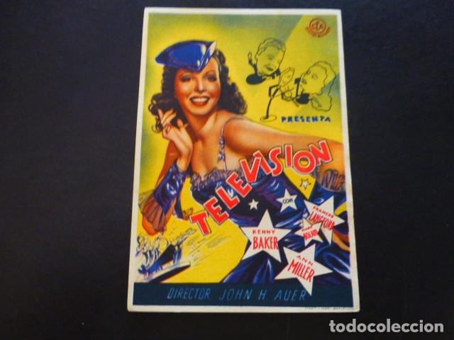 Cine: TELEVISION PROGRAMA DE MANO SIN PUBLICIDAD - Foto 1