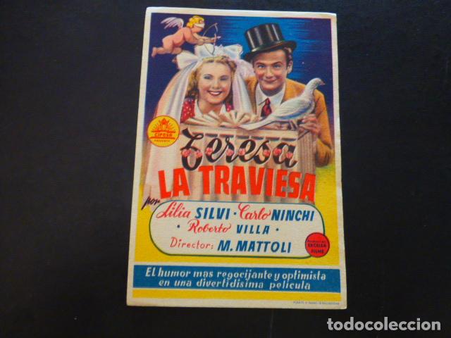 Cine: TERESA LA TRAVIESA PROGRAMA DE MANO SIN PUBLICIDAD - Foto 1