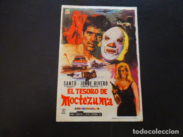 Cine: EL TESORO DE MOCTEZUMA PROGRAMA DE MANO SIN PUBLICIDAD - Foto 1