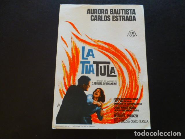 Cine: LA TIA TULA PROGRAMA DE MANO SIN PUBLICIDAD - Foto 1