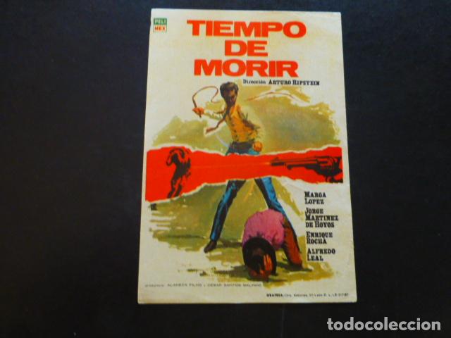 Cine: TIEMPO DE MORIR PROGRAMA DE MANO SIN PUBLICIDAD - Foto 1