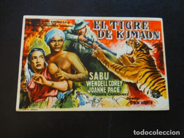 Cine: EL TIGRE DE KUMAON PROGRAMA DE MANO SIN PUBLICIDAD - Foto 1