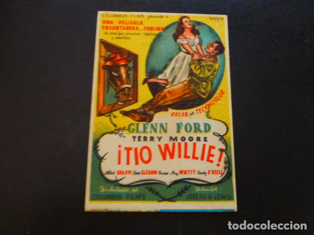 Cine: TIO WILLIE PROGRAMA DE MANO SIN PUBLICIDAD - Foto 1