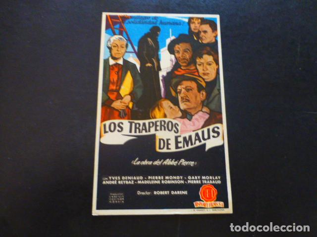 Cine: LOS TRAPEROS DE EMAUS PROGRAMA DE MANO SIN PUBLICIDAD - Foto 1