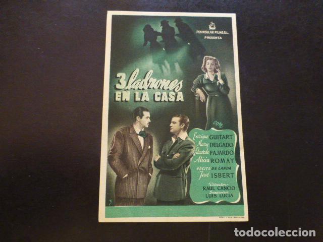 Cine: 3 LADRONES EN LA CASA PROGRAMA DE MANO SIN PUBLICIDAD - Foto 1