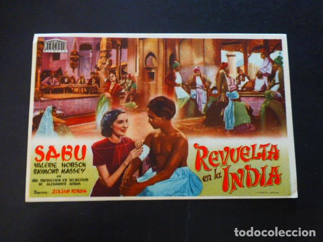 Cine: SABU REVUELTA EN LA INDIA PROGRAMA DE MANO SIN PUBLICIDAD - Foto 1