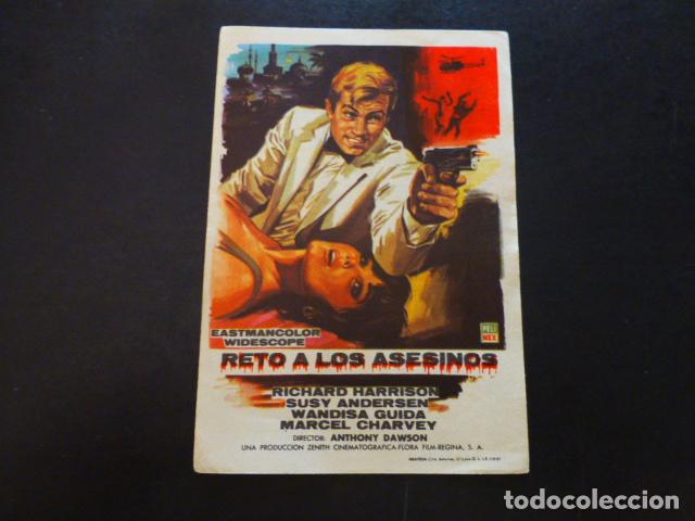 Cine: RETO A LOS ASESINOS PROGRAMA DE MANO SIN PUBLICIDAD - Foto 1